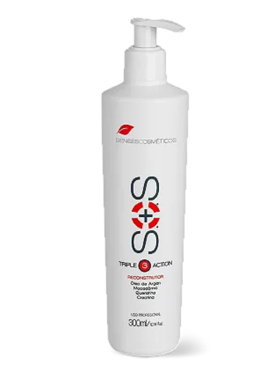 Triple Acción Argan Macadamia Queratina Creatina Reconstructor Capilar 500ml - Senses