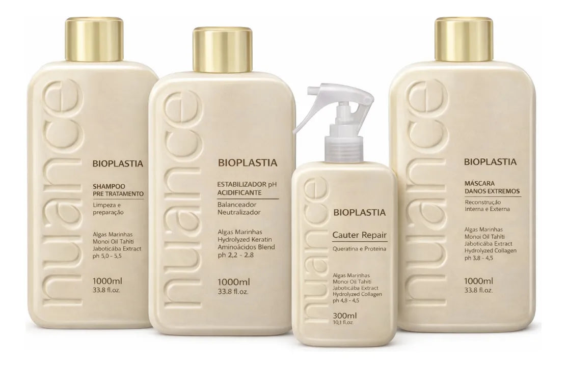 Nuance Kit Capillaire de Reconstruction Interne et Externe Bioplasty 4 Produits - Nuance