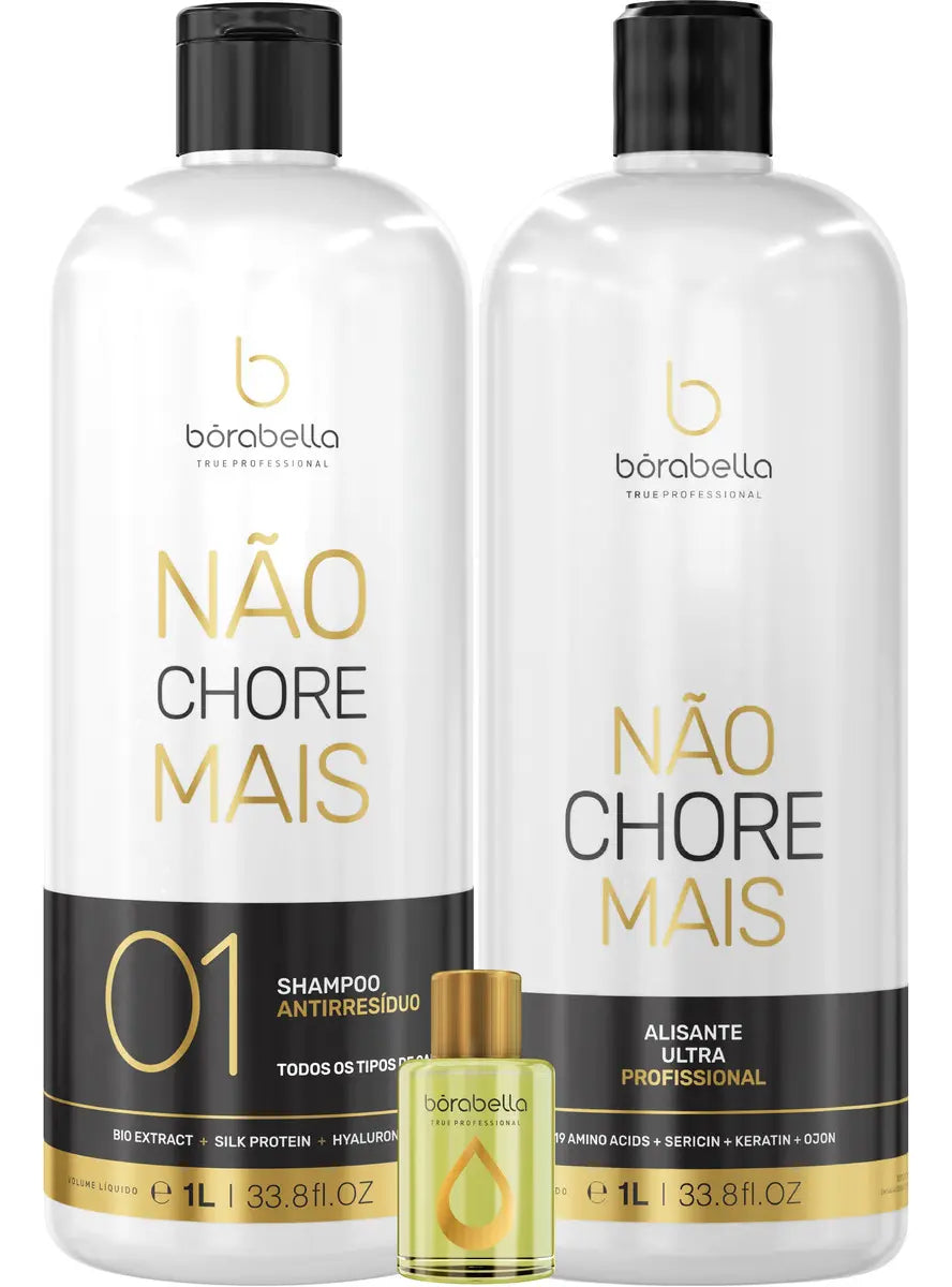 Nao Chore Mais No More Crying Progressive Hair Treatment 2x1000ml - Borabella