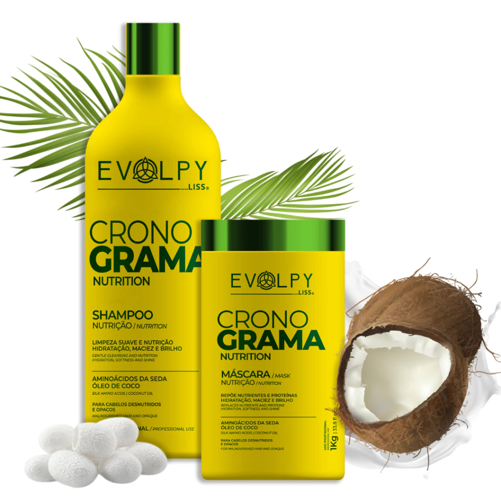 EVOLPY LISS Kit Capillary Schedule Shampoo 1L + Nutrition Mask 1kg Evolpy Liss