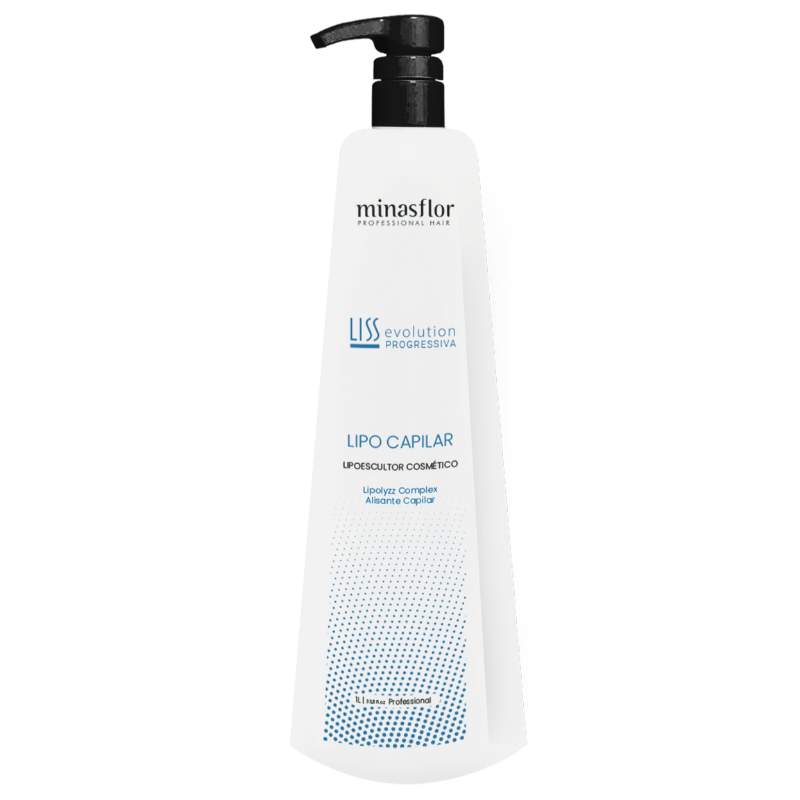 Minas Flor Brazilian Keratin Hair Lipo Liss Evolution Volume Reducer Progressive Brush 1000ml - Minas Flor