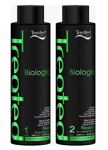 Treated Hair Home Care Set Brazilian Blowout Progressive Biologic Organic Smooth Kit 2x1L - Treated Hair