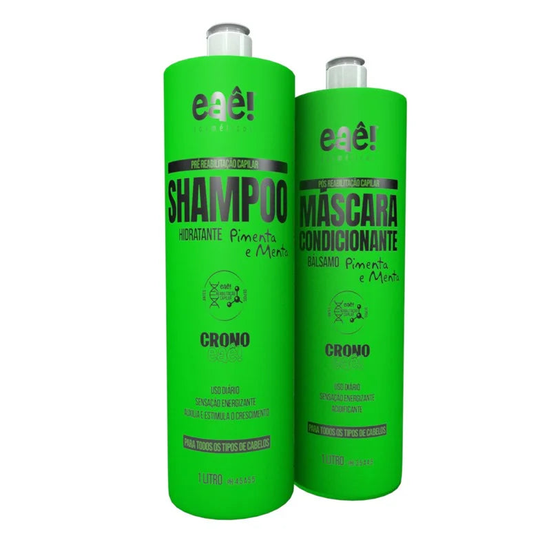 Eaê Cosmetics Hair Treatment Eaê Cosmetics Crono Pepper Mint Kit 2x 1L / 33.8 fl oz