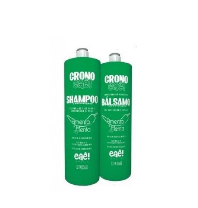 Eaê Cosmetics Home Care Chronoeaê Pepper Mint Daily Treatment Hair Schedule Kit 2x1L - Eaê Cosmetics