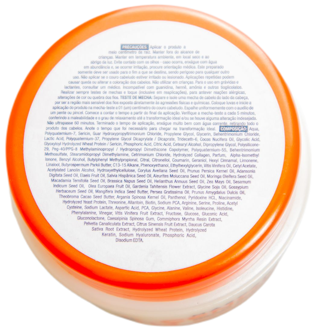 Forever Liss Brazilian Keratin Treatment Carrot Deep Hair Mask No Formol Anti Frizz and Volume Professional Mask 160g - Forever Liss