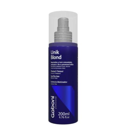 Gaboni Brazilian Keratin Treatment Unik Blond Leave-in Tinting Moisturizing UV Filter Spray 200ml - Gaboni