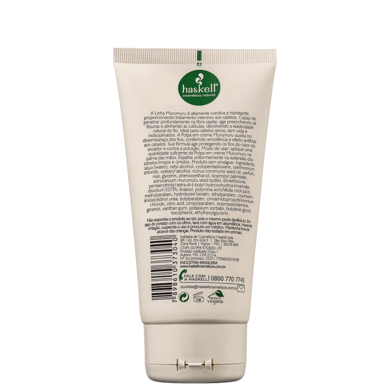 Murumuru en Crema - Protección Pre-Calor Leave-in 150g - Haskell