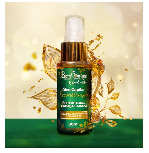 Kamaleão Color Hair Care Bem Comigo Hair Reconstruction Oil Ojon Linseed Monoi 30ml - Kamaleão Color