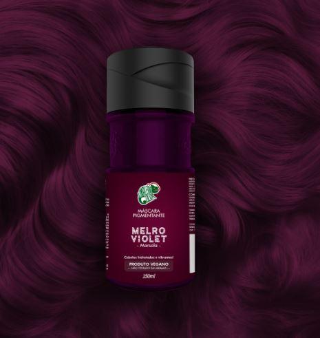 Kamaleão Color Home Care Brazilian Melro Violet Marsala Tinting Pigment Vegan Mask 150ml - Kamaleão Color