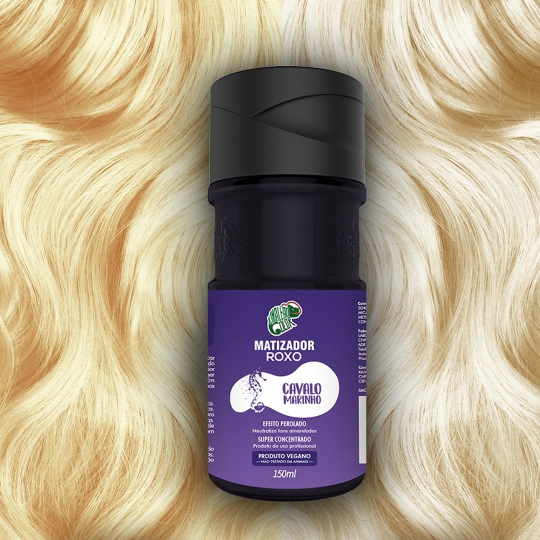 Kamaleão Color Home Care Cavalo Marinho Purple Vegan Tinting Platinum Effect 150ml - Kamaleão Color
