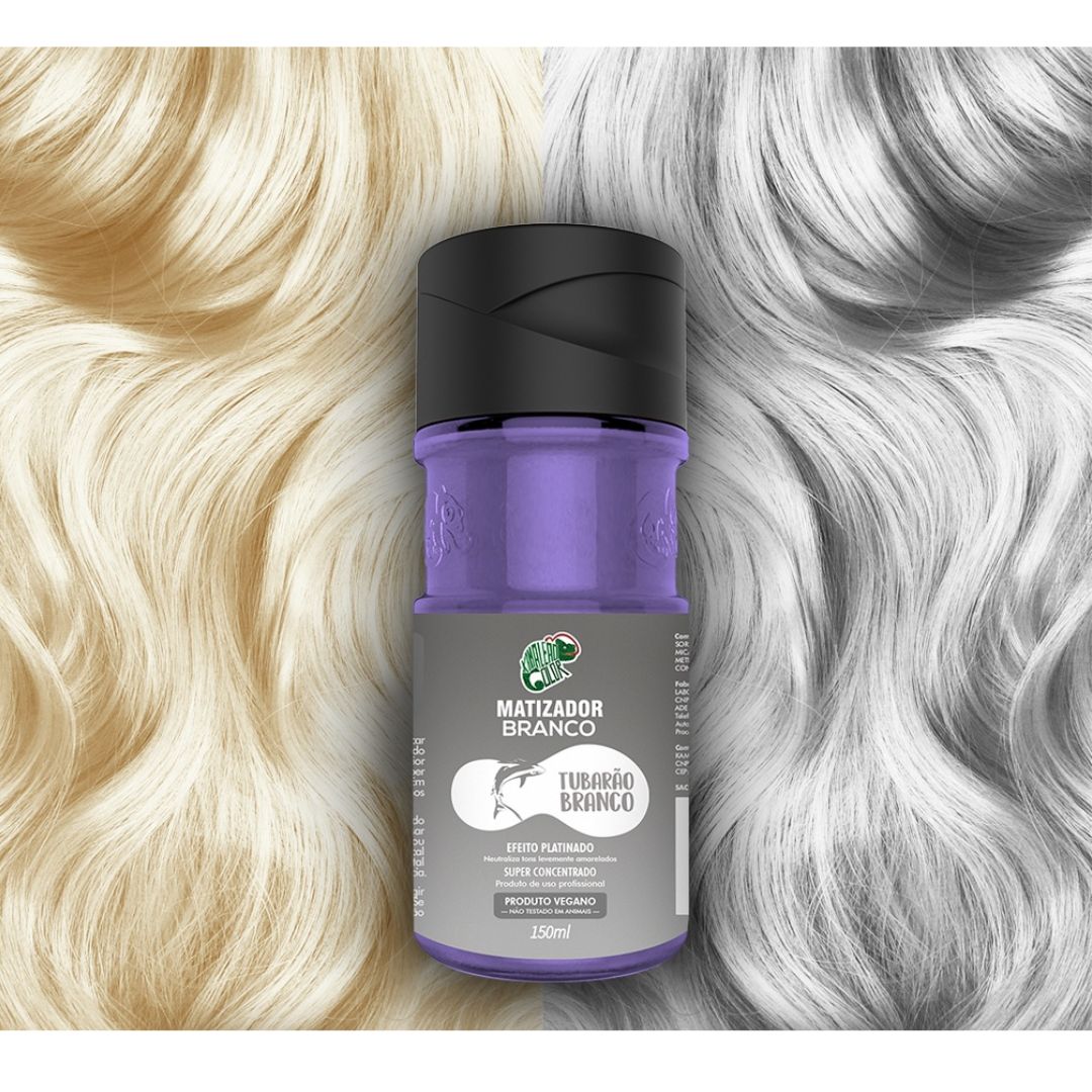 Kamaleão Color Home Care Tubarão Branco White Vegan Tinting Platinum Effect 150ml - Kamaleão Color