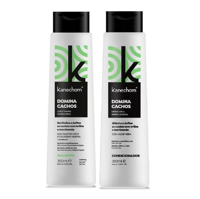 Kanechom Home Care Domina Cachos Curly Definicion Collagen Coconut Aloe Vera Kit 2x350ml - Kanechom