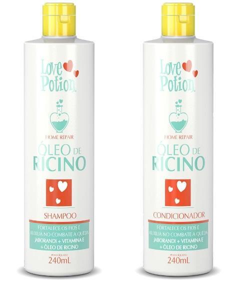 Rícino Castor Oil Home Care Champú y Acondicionador 2x240ml - Love Potion