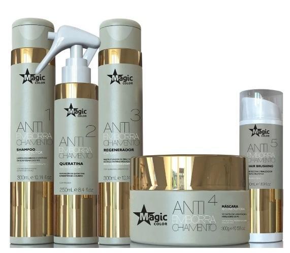 Tratamiento Capilar Queratina Profesional Anti Goma Kit 5 Productos - Magic Color