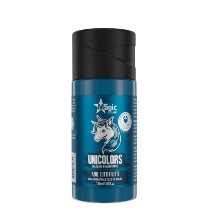 Magic Color Brazilian Keratin Treatment Unicolors Blue Azul Tutti-Frutti Tinting Pigmenting Mask 150ml - Magic Color