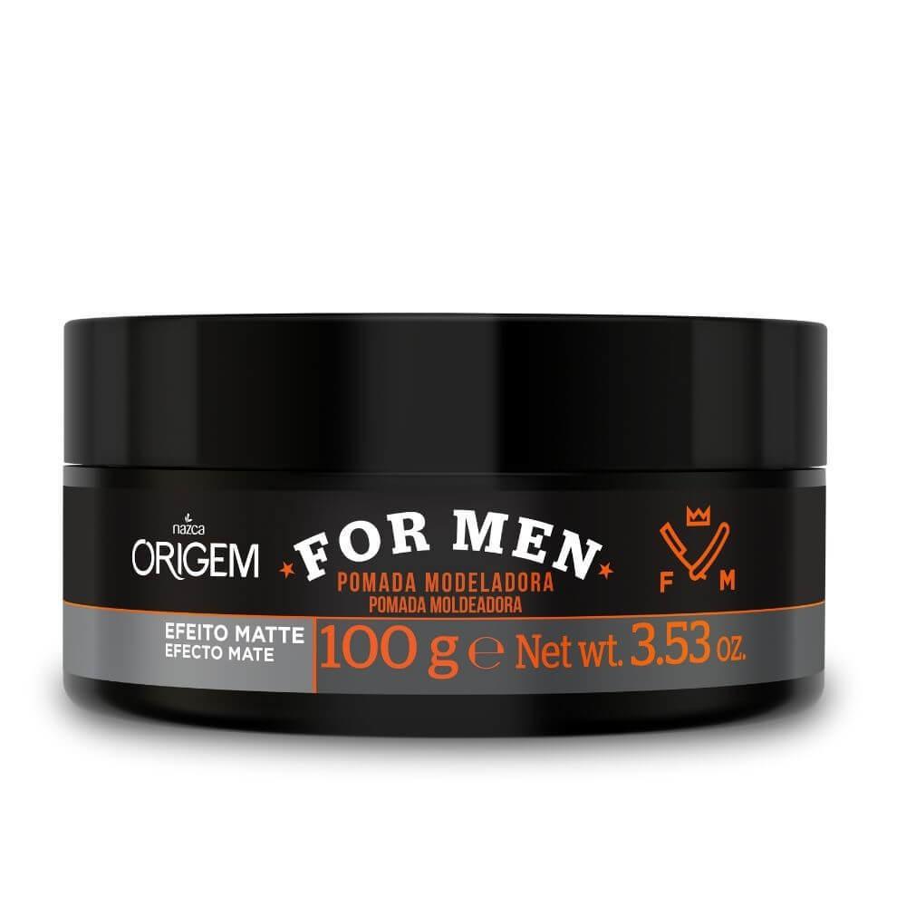 NAZCA For Men Pomada Modeladora Matte Origem For Men 100g / Ointment Modeling Origin Matte For Men 100g