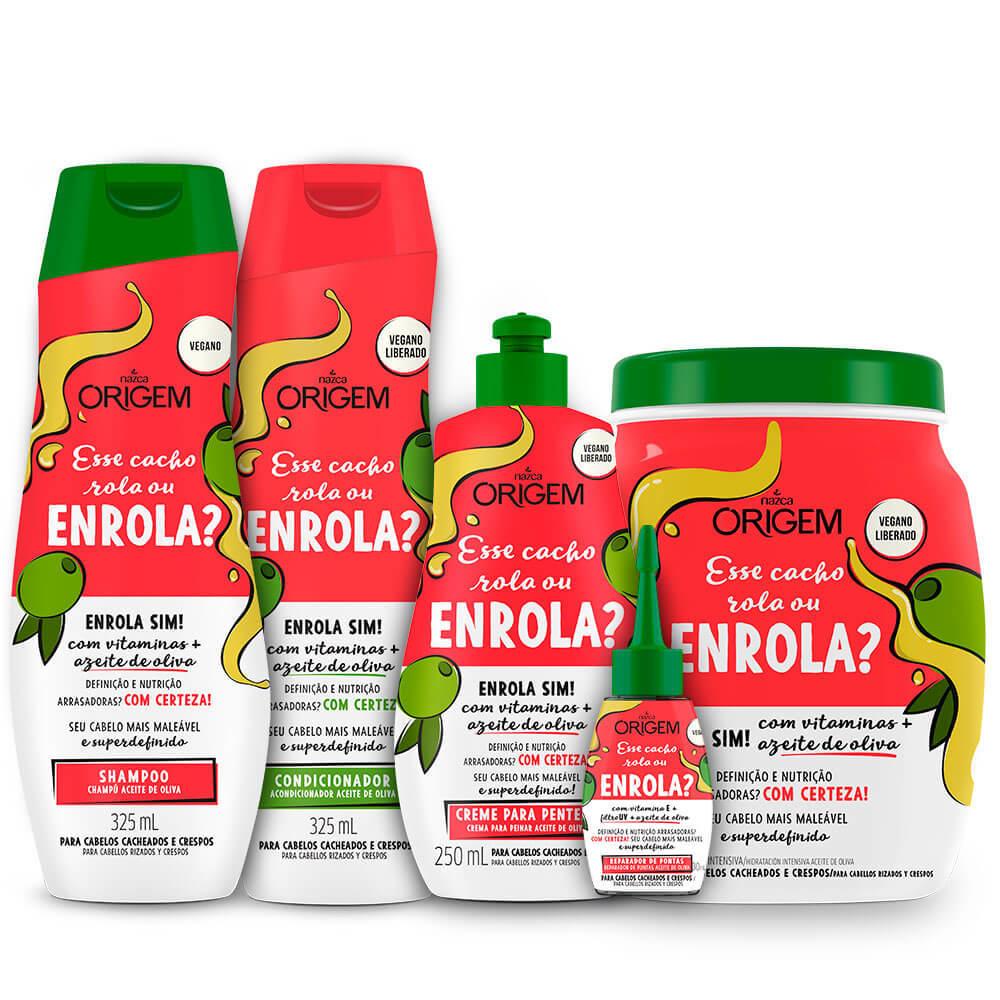 NAZCA Hair Treatment Kit Completo Esse Cacho Rola ou Enrola Origem / Full Kit This Cacho Rola or winds Origin