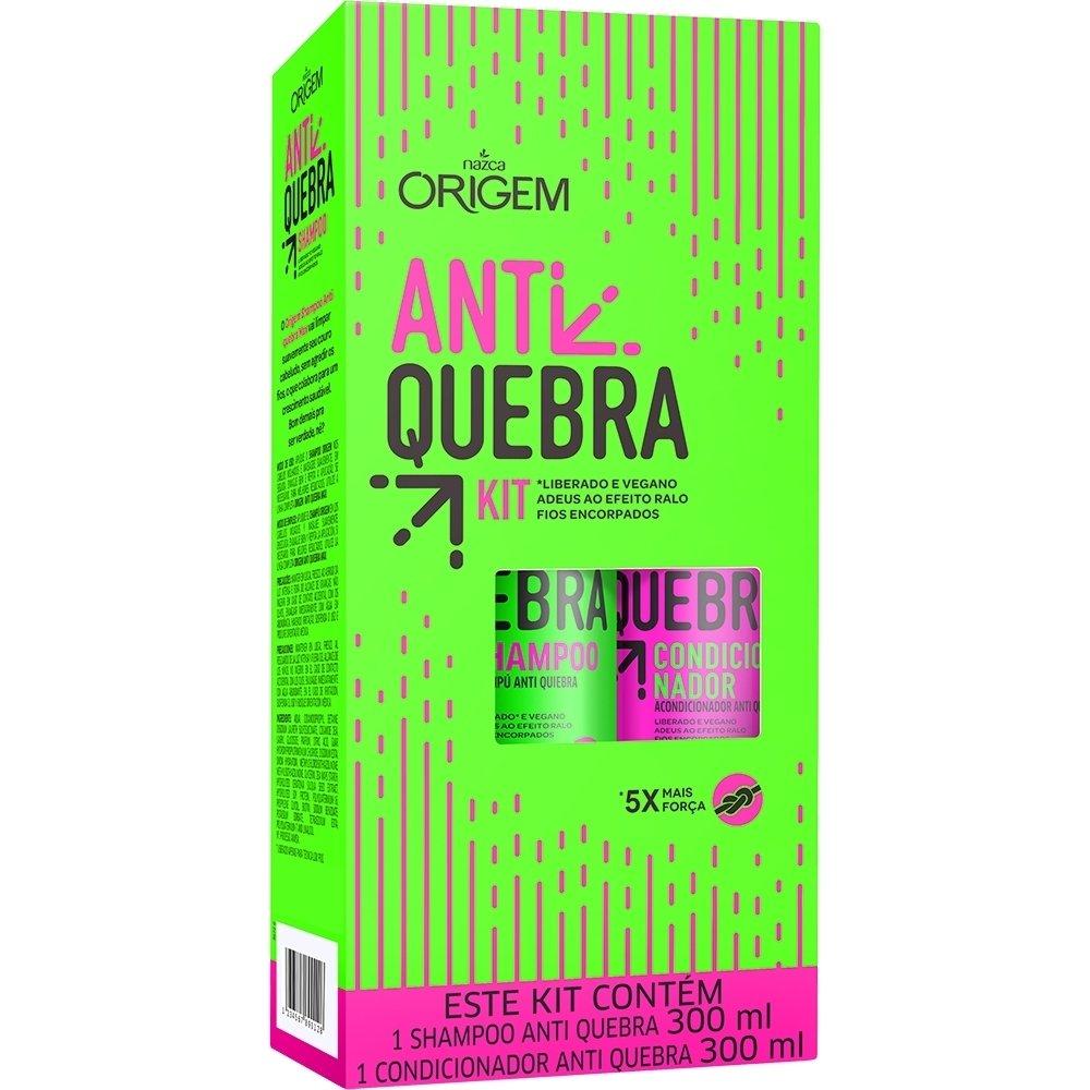 NAZCA Hair Treatment Kit Shampoo + Condicionador Antiquebra Max Origem 300ml / Shampoo + Conditioner Kit Antiquebra Max Origin 300ml