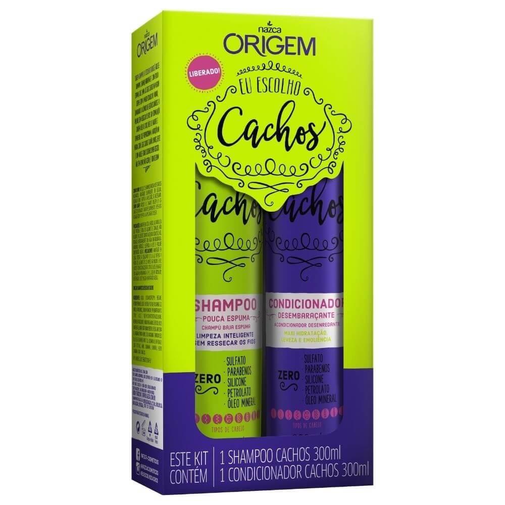 NAZCA Hair Treatment Kit Shampoo + Condicionador Eu Escolho Cachos Origem 300ml / Kit Shampoo + Conditioner I Choose Curls 300ml Origin