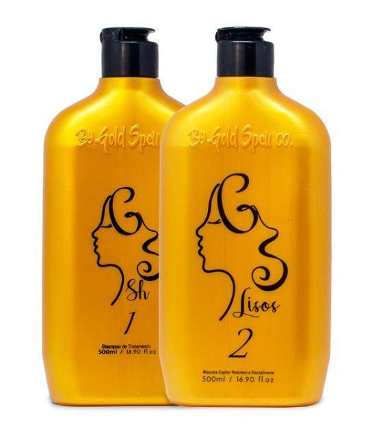 Other Brands Brazilian Keratin Treatment Formol Free Smooth Treatment Organic Hair Progressive Brush 2x500ml - Gold Spell