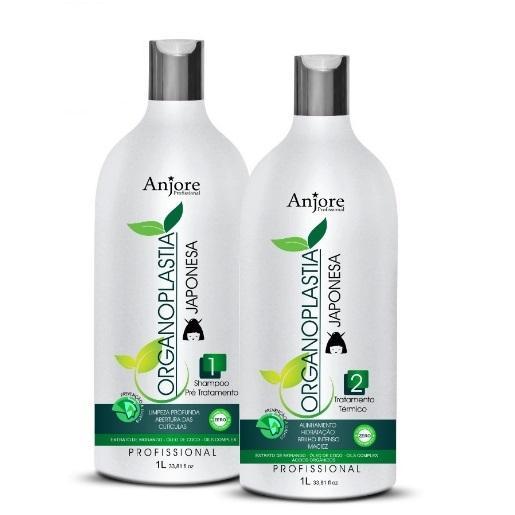 Kit Tratamiento Capilar Organoplastia Progresiva Japonesa Profesional 2x1L - Anjore