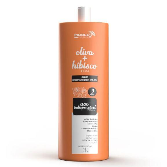 Tratamiento Cepillo Progresivo Uso Indispensable Oliva Hibiscus Gel 1L - Paiolla