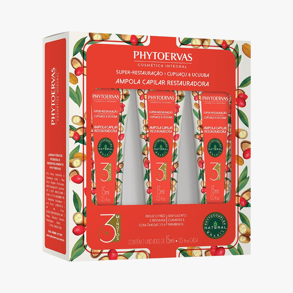 Phytoervas Hair Color Removers Phytoervas Super Hair Light Bulb Cupuaçú and Ucuúba 3 / 15ml