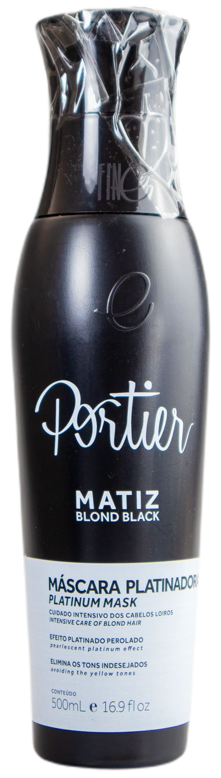 Portier Brazilian Keratin Treatment Hair Lightening Treatment Blond Black Tinting Platinum Effect 500ml - Portier