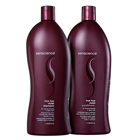 True Hue Violet Salón para Tonificar Cabello Rubio o Gris Tratamiento 2x1L - Senscience