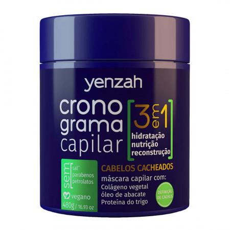 Hidratación Nutrición Reconstrucción Capilar Horario 3 en 1 Rizado 480g - Yenzah