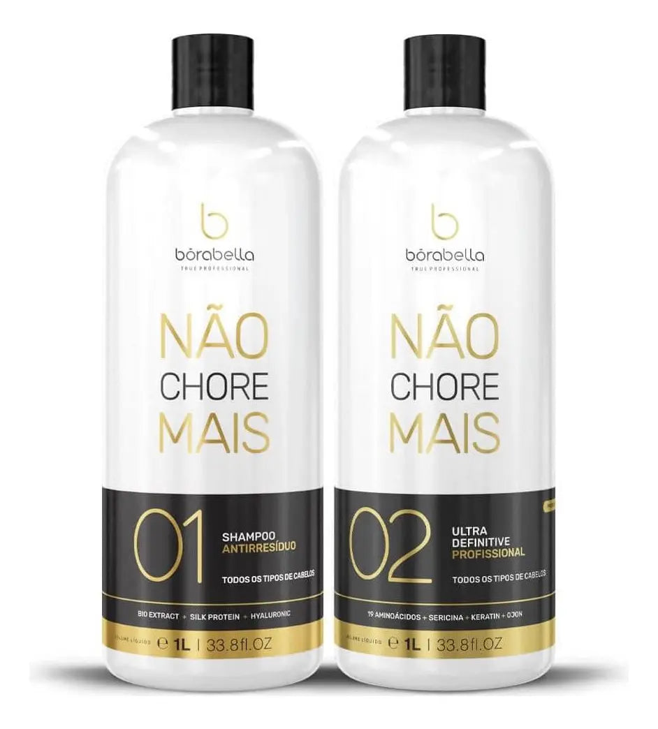 Nao Chore Mais No More Crying Progressive Hair Treatment 2x1000ml - Borabella