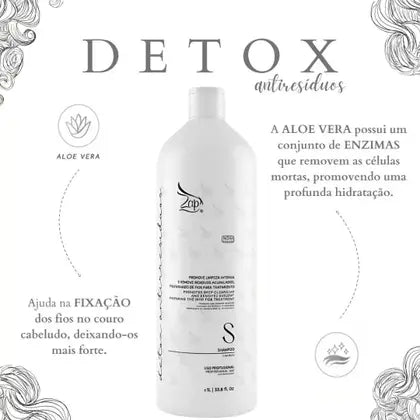 Me Leva DetoxNourishing Cleansing Hair Treatment Shampoo 1L - Zap Cosmetics