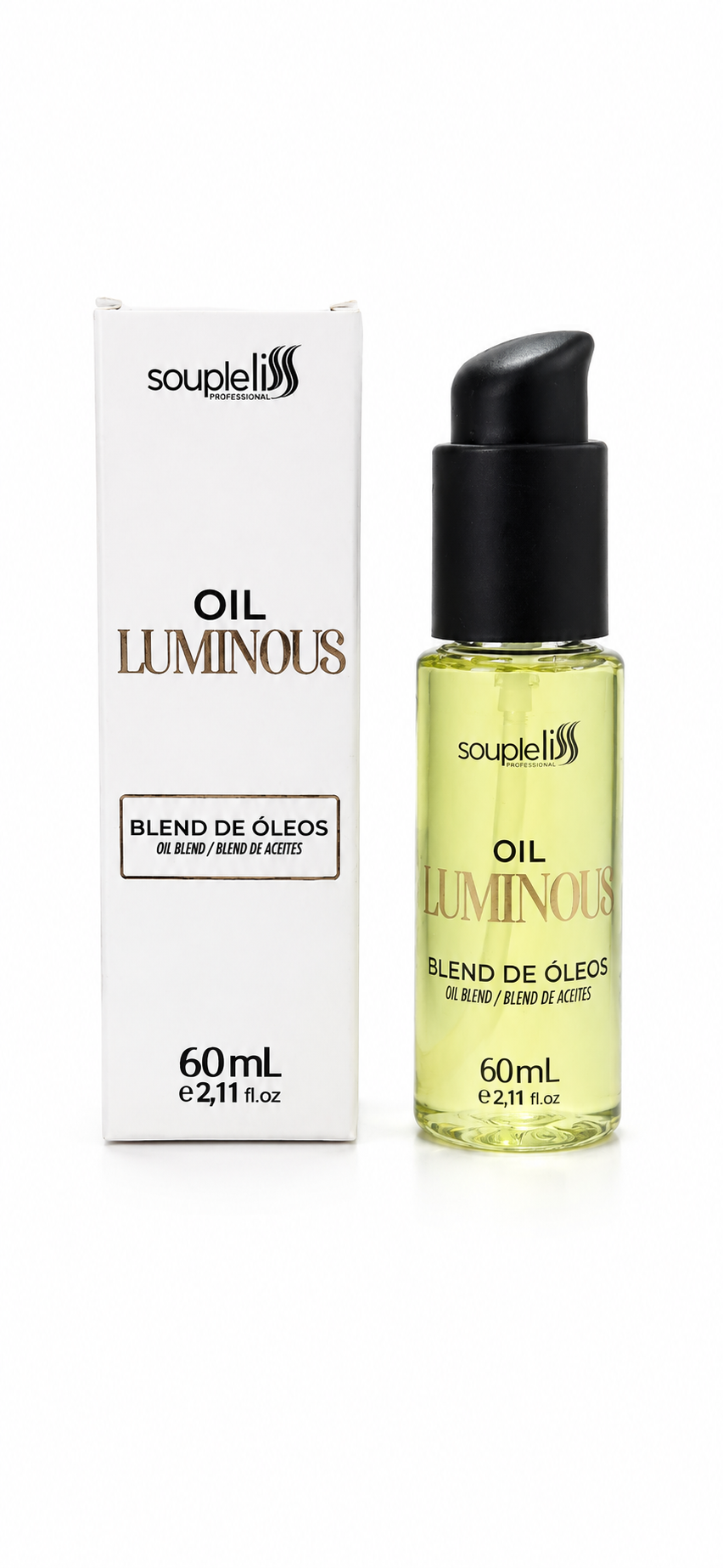 Professional Luminous Hair Finisher Nutrition Leave-in Treatment Oil 60ml - Souple Liss