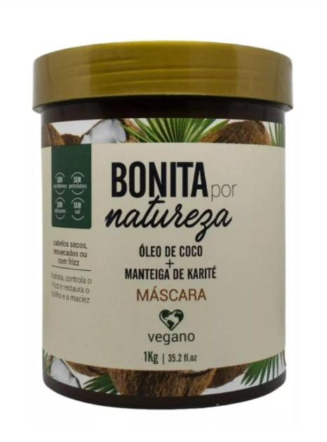 Yenzah Hair Mask Beautiful By Nature Coconut Kerité Vegan Anti Frizz Hair Mask 1kg - Yenzah