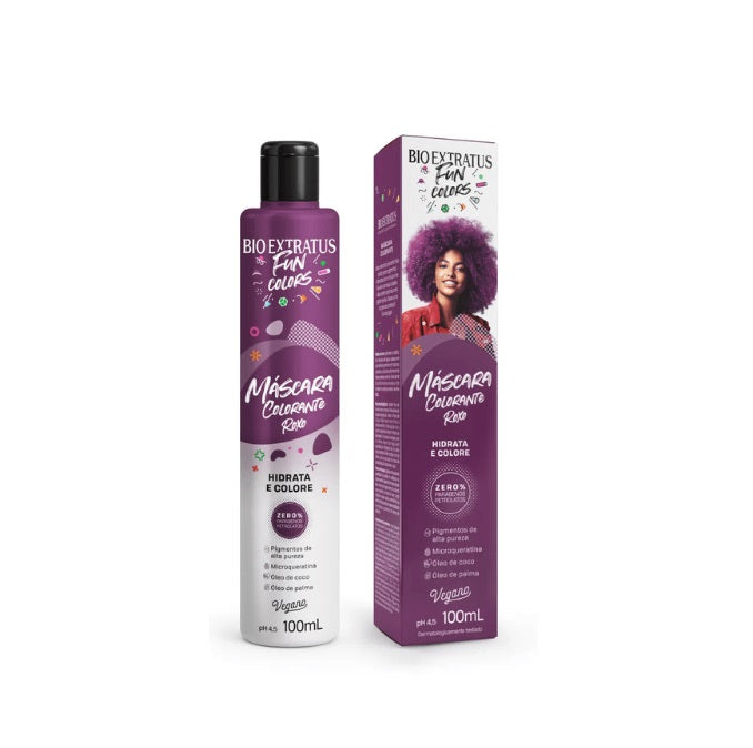 Bio Extratus Hair Care Fun Colors Purple Maintenance Hair Vegan Treatment Mask 100ml - Bio Extratus