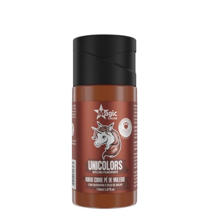 Magic Color Brazilian Keratin Treatment Unicolors Pé de Moleque Copper Redhead Pigmenting Mask 150ml - Magic Color