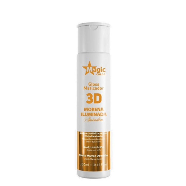 Magic Color Hair Color Illuminated Brunette Almond Color Revitalizing Tinting Mask 300ml - Magic Color